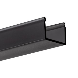 Eckige LED-Abdeckung schwarz KLUŚ G-22S