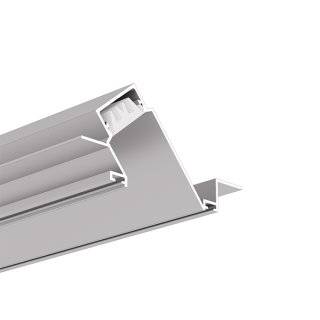 zum trockenbauprofil klus led dipoket einer wand beleuchten Silber nicht anodisiert