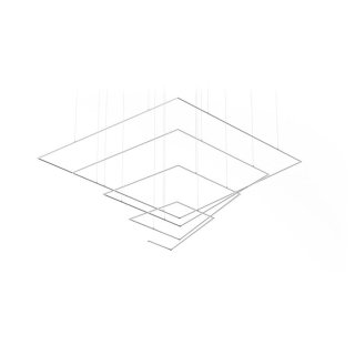 led-spiralleuchte klus quadratische spira-2 Silber anodisiert