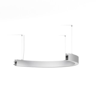39w led-hangeleuchte r500 12 klus halbrunde r serpent - zw Silber anodisiert