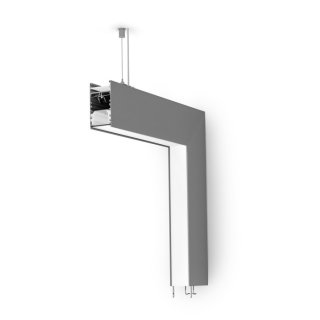 Abgehängte LED-Eckleuchte in L-Form KLUŚ SERPENT ZW L90PW | 16W