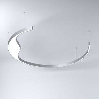mifor leuchte mi-moon Silber anodisiert