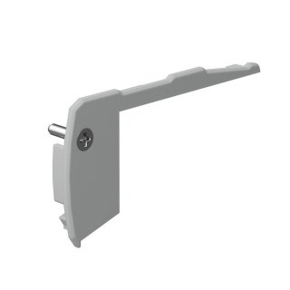 step-p kunststoff klus endkappe led profile fur Grau