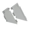 kunststoff dipoket led endkappen set fur 2er klus profile Grau
