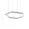 hexagon hexa-h-1 klus led-deckenleuchte Silber anodisiert