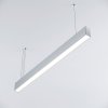 l led-hangeleuchte 1m zw lineare serpent - 26w klus Silber anodisiert