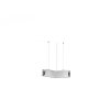 zw klus serpent 14w l-form led-hangeleuchte in l90 Silber anodisiert
