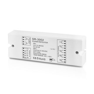 Zosilovač PWM signálu stmievačov pre LED pásiky Lux Miners SR-3002 | 4x8A