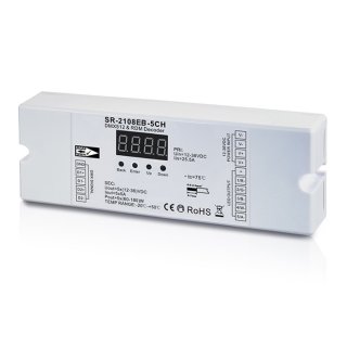 DMX 512 controller pre LED pásiky Lux Miners SR-2108EB-5CH | 5x5A