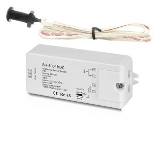 Nábytkový spínač LED pásikov na dvere Lux Miners SR-8001B-DC | 1x8A