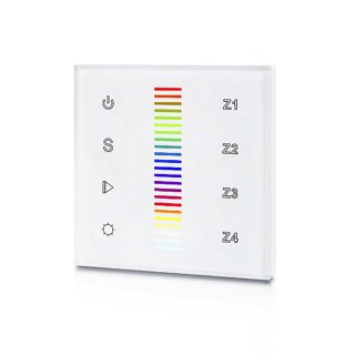 dotykovy zony 230v lux ac nastenny 4 miners rf led ovladac rgb sr2830rgbac