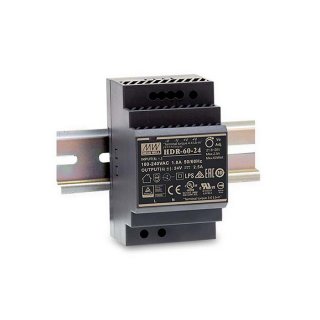 LED zdroj Mean Well HDR 60W 24V - na DIN lištu (HDR-60-24)