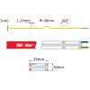 COB RGB LED pásik 24V | IP20 | 14W | 840LED