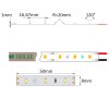 Biely LED pásik 12V | IP20 | 4,8W | 60LED | CRI80+