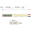 Biely LED pásik 12V | IP20 | 9,6W | 120LED | CRI80+
