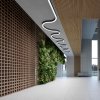 Závesné rohové LED svietidlo L tvaru KLUŚ SERPENT ZW L90PW | 16W