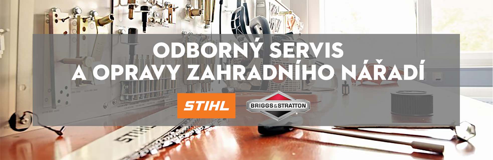 Servis a opravy zahradního nářadí