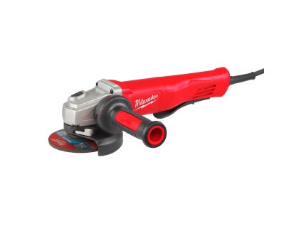 Milwaukee AGV 13-125 XSPDE, 1250 W 125 mm úhlová bruska s AVS systémem a kolébkovým spínačem