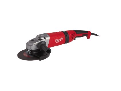 Milwaukee AGV 24-230 GE DMS, 2400 W 230 mm úhlová bruska s AVS systémem, otočnou rukojetí a deadman spínačem