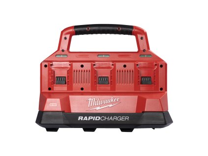 Milwaukee M18 PC6, Rychlonabíječka se šesti sloty pro nabíjení až 6 akumulátorů aku řady M18. Kompatibilní se skladovacím systémem PACKOUT.