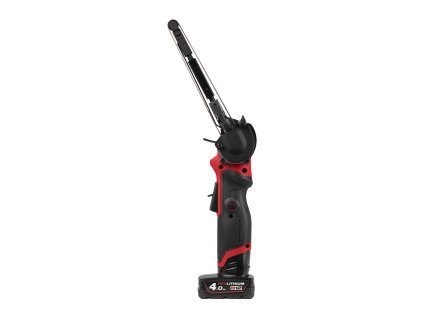 Milwaukee M12 FBFL13-402B Sada pásové pilníkové brusky 13 mm akumulátorové řady M12 FUEL™ se 2 akumulátory M12 B4 a nabíječkou C12 C v transportní tašce