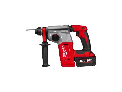 Milwaukee M18 BLH-502X, M18™ akumulátorové bezuhlíkové 26 mm kladivo SDS-Plus se 4 režimy v setu se 2 akumulátory M18 B5 a rychlonabíječkou M12-18 FC