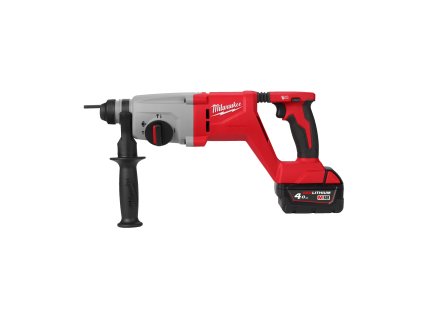 Milwaukee M18 BLHACD26-402X, M18™ akumulátorové bezuhlíkové vrtací kladivo SDS-Plus 26 mm s rukojetí typu D v setu se 2 akumulátory M18 B4 a inteligentní nabíječkou M12-18 C v HD boxu
