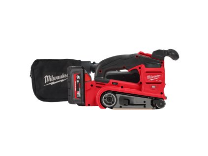 Milwaukee M18 FBTS75-552X, Aku pásové bruska 75 mm akumulátorové řady M18 FUEL™ v setu se 2 akumulátory M18 HB5,5 a rychlonabíječkou M12-18 FC v HD boxu