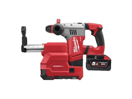 Milwaukee M28 CHPXDE-502C, M28 FUEL™ akumulátorové 4-režimové kladivo SDS-plus se sklíčidlem FIXTEC a odsavačem prachu