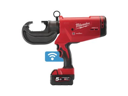 Milwaukee M18 HCCT109/42-522C, Akumulátorové hydraulické krimpovací kleště na kabely se silou109 kN aku řady M18™ FORCE LOGIC™ v setu s akumulátory M18 B2 a M18 B5 a rychlonabíječkou M12-18 FC v transportním kufru