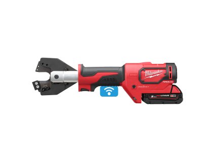 Milwaukee M18 ONEHCC-201C ACSR SET, Aku hydraulické kleště na kabely 35 mm s ACSR čelistí akumulátorové řady M18™ FORCE LOGIC™ vhodné pro štípání hliníkových a železných lan v setu s akumulátorem M18 B2 a inteligentní nabíječkou M12-18 C