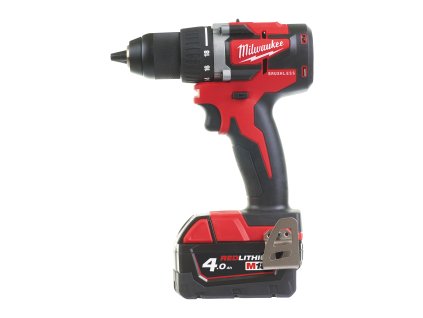Milwaukee M18 CBLDD-402C, Aku kompaktní bezuhlíkový vrtací šroubovák akumulátorové řady M18™ v setu se 2 akumulátory M18 B4 a inteligentní nabíječkou M12-18 C