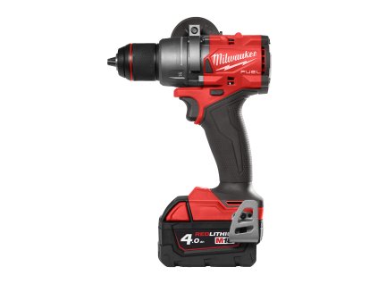 Milwaukee M18 FDD3-402C Set malého aku vrtacího šroubováku akumulátorové řady M18 FUEL™ se 2 akumulátory M18 B4  a inteligentní nabíječkou M12-18 C v transportním kufru