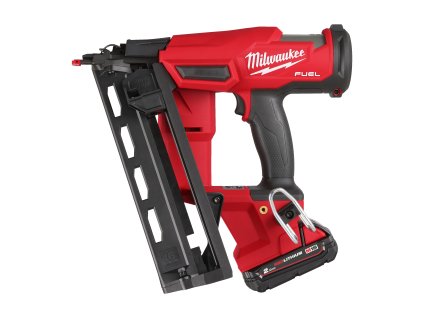 Milwaukee M18 FN16GA-202X, Aku 2 režimová dokončovací hřebíkovačka na konstrukce 16 GA akumulátorové řady  M18 FUEL™ v setu se 2 akumulátory M18 B2 a rychlonabíječkou M12-18 FC v HD boxu
