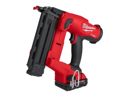 Milwaukee M18 FN18GS-202X, Aku dokončovací hřebíkovačka na konstrukce 18 GS akumulátorové řady M18 FUEL™ v setu se 2 akumulátory M18 B2 a rychlonabíječkou M12-18 FC v HD boxu