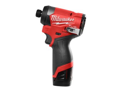 Milwaukee M12 FID2-202X, Malý aku rázový utahovák ¼″ hex akumulátorové řady M12 FUEL™ v setu se 2 bateriei M12 B2 a nabíječkou C12 C