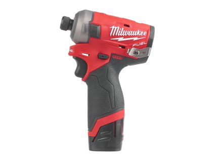 Milwaukee M12 FQID-202X, Aku ¼″ hydraulický rázový utahovák akumulátorové řady M12 FUEL™ SURGE™ v setu se 2 bateriemi M12 B2 a nabíječkou C12 C