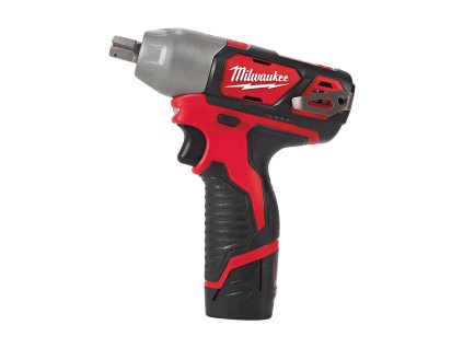 Milwaukee M12 BIW12-202C, Kompaktní aku ½″ rázový utahovák akumulátorové řady M12™ v setu se 2 akumulátory M12 B2 a nabíječkou C12 C