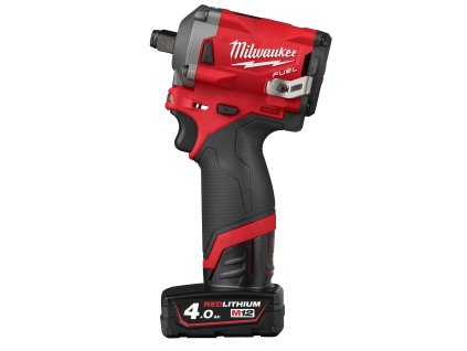 Milwaukee M12 FIWF12-422X, Kompaktní aku ½″ rázový utahovák akumulátorové řady M12 FUEL™ v setu s akumulátory M12 B4 a M12 B2, nabíječkou C12 C v HD boxu