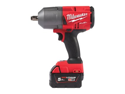 Milwaukee M18 FHIWF12-502X, Aku ½″ rázový utahovák s pojistným kroužkem akumulátorové řady M18 FUEL™ v setu se 2 akumulátory M18 B5 a rychlonabíječkou M12-18 FC