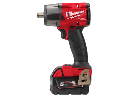 Milwaukee M18 FMTIW2F12-502X, Malý aku  ½″ rázový utahovák s pojistným kroužkem akumulátorové řady M18 FUEL™ v setu se 2 akumulátory M18 B5 a rychlonabíječkou M12-18 FC v HD boxu
