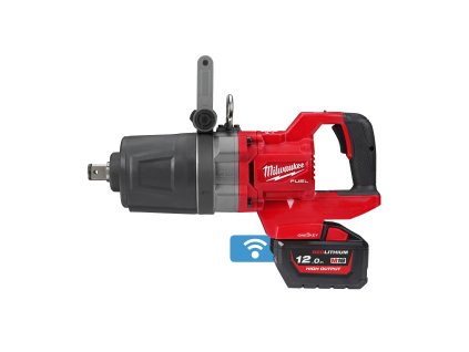 Milwaukee M18 ONEFHIWF1DS-121C, Aku 1″ rázový utahovák s D rukojetí a pojistným kroužkem akumulátorové řady M18 FUEL™ ONE-KEY™ v setu s akumulátorem M18 HB12 a rychlonabíječkou M12-18 FC