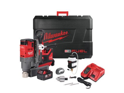 Milwaukee M18 FMDP-502C, Aku magnetická vrtačka s permanentním magnetem akumulátorové řady M18 FUEL™ v setu se 2 akumulátory M18 B5 a rychlonabíječkou M12-18 FC