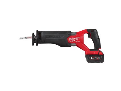 Milwaukee M18 FSZ-502X, Bezuhlíková aku šavlová pila akumulátorové řady M18 FUEL™ SAWZALL™ v setu se 2 akumulátory M18 B5 a rychlonabíječkou M12-18 FC v HD boxu