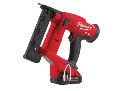Milwaukee M18 FNCS18GS-202X, Aku sponkovačka s úzkou korunkou akumulátorové řady M18 FUEL™ v setu se 2 akumulátory M18 B2 a rychlonabíječkou M12-18 FC