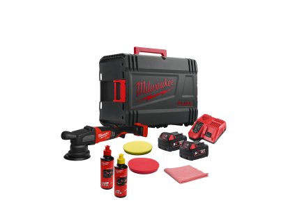 Milwaukee M18 FROP15-502X KIT, Aku excentrická leštička s příslušenstvím