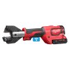 Milwaukee M18 ONEHCC-201C ACSR SET, Aku hydraulické kleště na kabely 35 mm s ACSR čelistí akumulátorové řady M18™ FORCE LOGIC™ vhodné pro štípání hliníkových a železných lan v setu s akumulátorem M18 B2 a inteligentní nabíječkou M12-18 C