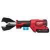 Milwaukee M18 ONEHCC-201C FSW SET, Aku hydraulické kleště na kabely 35 mm s FSW čelistí akumulátorové řady M18™ FORCE LOGIC™ pro štípání flexibilních lankových vodičů (třída 5) v setu s akumulátorem M18 B2 a inteligentní nabíječkou M12-18 C