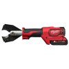 Milwaukee M18 ONEHCC-201C FSW SET, Aku hydraulické kleště na kabely 35 mm s FSW čelistí akumulátorové řady M18™ FORCE LOGIC™ pro štípání flexibilních lankových vodičů (třída 5) v setu s akumulátorem M18 B2 a inteligentní nabíječkou M12-18 C