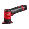 Milwaukee M12 FDSS-422X, Aku  bodová vibrační bruska akmulátorové řady M12 FUEL™ v setu s akumulátory M12 B4 a M12 B2 a nabíječkou C12 C v HD boxu